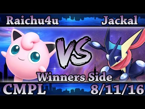 CMPL 14 Raichu4u (Jigglypuff) Vs Jackal (Greninja) Smash Wii U Winners Side - Smash 4