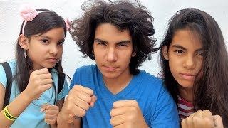 Hermanas VS Hermano, Retos en el Bosque ¿Quien puede más?