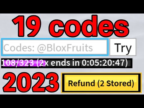 *2023* ALL 19 working codes in 1 minute.. (Blox Fruits)