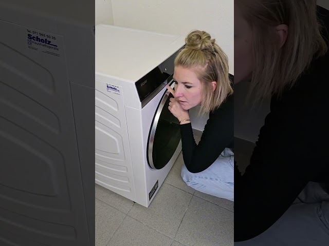 Vidéo teaser pour Haier X Serie 11 Waschmaschine Test | Andrea zeigt, wie leise und sanft sie ist