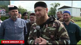 Рамзан Кадыров принял участие в закладке капсулы под будущий детский сад в высокогорном Беное