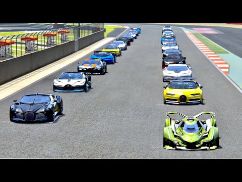 Lamborghini V12 Vision Gran Turismo vs Bugatti Hypercars - Silverstone