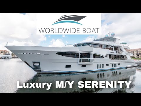 TOUR the Newly Refit Charter Yacht 133' SERENITY at $160,000 A Week!