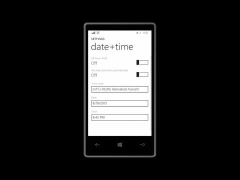 How to enable automatic Time & Date configuration in Windows Phone 8.1 Update 1 with timezone