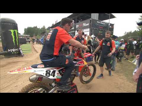 Herlings crash MXGP Race 1 sighting lap - MXGP of Latvia 2019