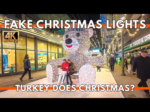 Turkey Does Christmas? Istanbul’s Vadistanbul Christmas Lights 2025 | 4K Walking Tour