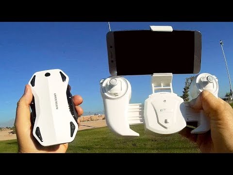 Cheerson CX-43 Optical Flow Folding Selfie Drone Flight Test Review