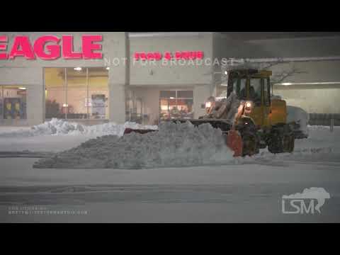 11-17-2022 Erie County, PA - Heavy Lake Effect Snow, I-90 Slide Off, Plows Get to Work