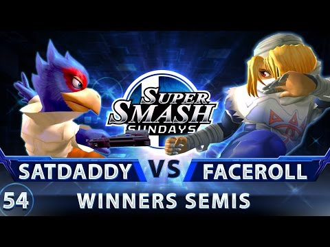 SSS 54 - 12YAN | satdaddy (Falco) vs. Faceroll (Sheik) - SSBM Top 32 Winners Semis - Smash Melee