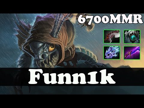Dota 2 - Funn1k 6700 MMR Plays Slark - Ranked Match Gameplay