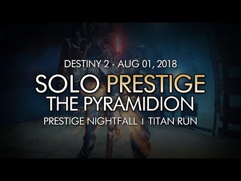 Solo Prestige "The Pyramidion" Nightfall w/ Full Blue Solstice Armor Set (Titan) - Aug 1, 2018