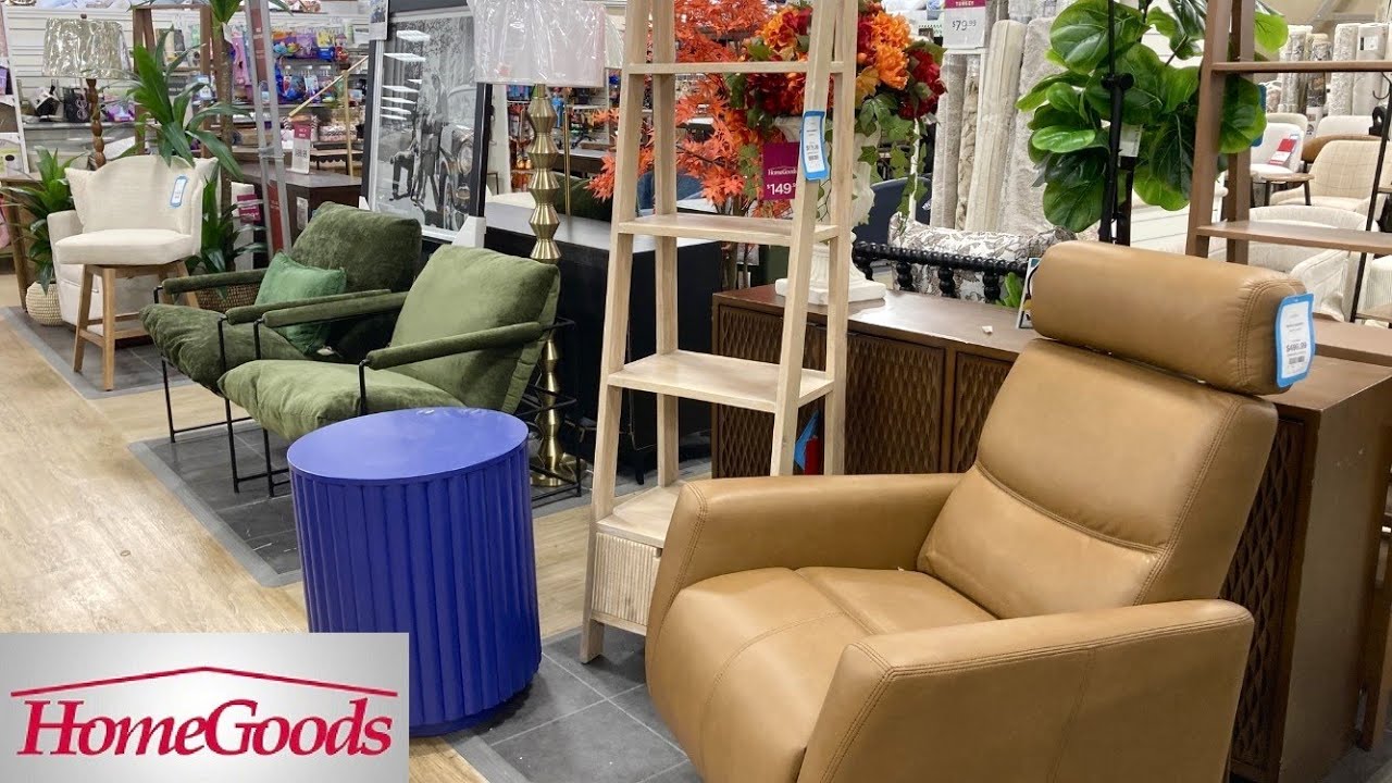 HOMEGOODS FURNITURE ARMCHAIRS CHAIRS TABLES HOME DECOR SHOP WITH ME SHOPPING STORE WALK THROUGH