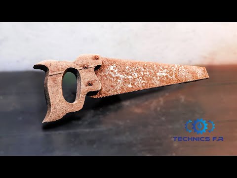 Rusty Hand Saw Restoration - Deep Rust Removal
