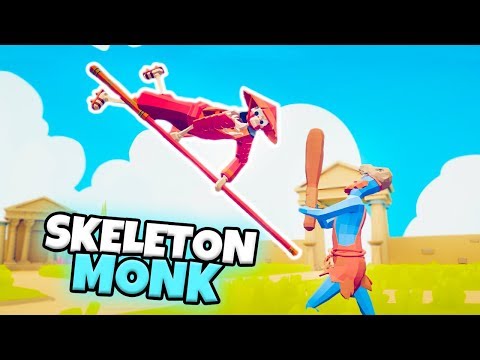SKELETON MONK VS EVERY FACTION (CUSTOM) | TABS MODDED GAMEPLAY
