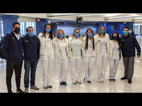 Caregivers Return After Treating COVID-19 Patients in NYC, Michigan