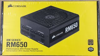 Video thumbnail for Corsair RM Series RM650 PSU Unboxing & Overview - 80 Plus Gold, 650W Fully Modular ATX Power Supply by Nathan PH
