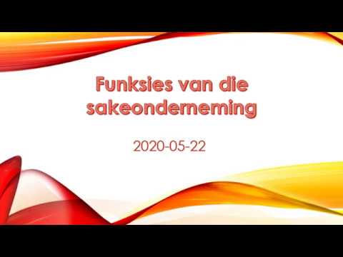 BEDRYFSEKONOMIE GRAAD 9: 22 Mei 2020 - periode 3 (22093)