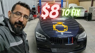 2017 BMW 750LI With a 10A001 Code Radiator Outlet Temperature Sensor