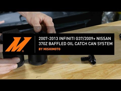 2007-2013 Infiniti G37/ 2009-2020 Nissan 370Z Baffled Oil Catch Can System by Mishimoto