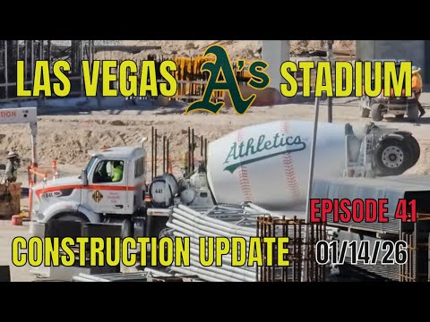 Las Vegas Athletics Stadium Construction Update 01 14 2026