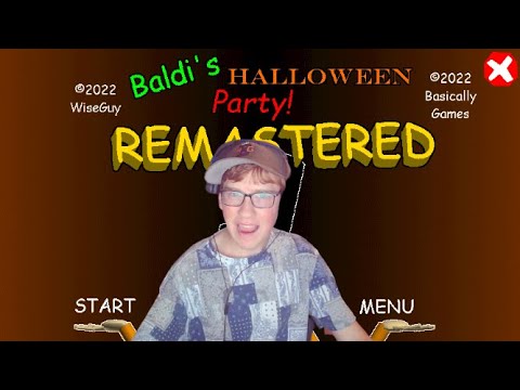 Baldi basics Halloween party remastered edition, baldi basics mod