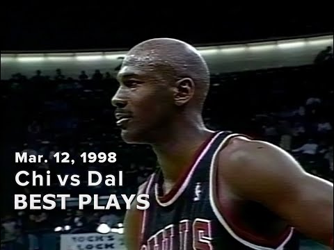 March 12, 1998 Bulls vs Mavs best plays