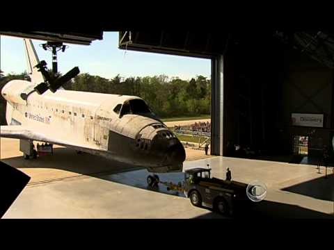 Enterprise shuttle lands in its new home