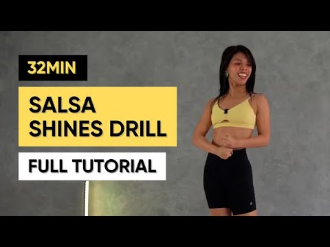 32min Salsa Shines Drill - Cardio 1 Full Tutorial