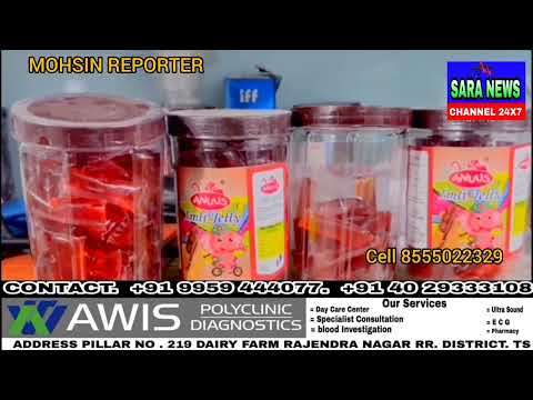 Fake chocolate making company  busted at  attapur Rajendra Nagar police station limits