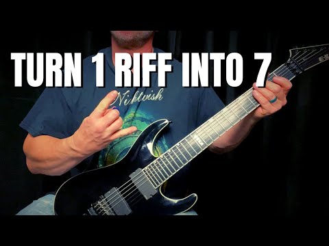 How to Turn 1 Simple Metal Riff into 7 Killer Riffs (Metal Riff Writing)