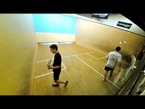 Heilbronn Squash Open 2013 Spiel um Platz 3 Herren Tim Weber Valentin Rapp Satz1