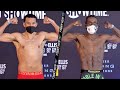 DAVID BENAVIDEZ IN TREMENDOUS SHAPE AT WEIGH IN FOR RONALD ELLIS! BOTH LOCK EYES AT FINAL FACE OFF