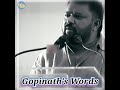 GOPINATH S WORDS Inspirations Motivation Tamil Gopinath