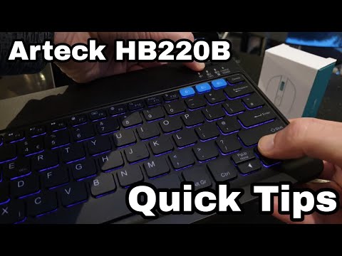 Quick Tips for the Arteck HB220B Universal Backlit Keyboard - Bargain Bluetooth Keyboard ⌨️