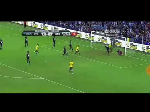 El gol de Erick Castillo al ultimo minuto emelec 2   barcelona 2