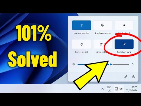 Rotation Lock Icon is Missing in Windows 11 / 10 - How To Fix Rotate lock Feature Not Available 🔄✅
