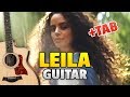 Jah Khalib - Leila (Fingerstyle Guitar Cover with Tabs, Chords, Lyrics)
