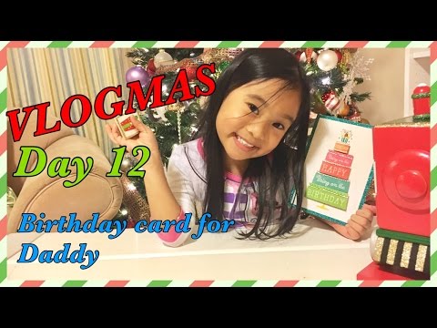 VLOGMAS Day 12 - making Birthday Card