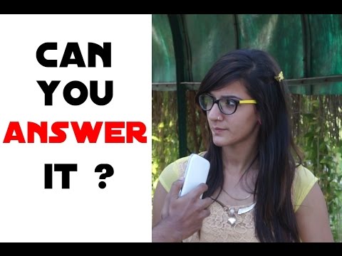Can U Answer this Question ? Funny Answers ! Common Sense ! Brain Teasers Video