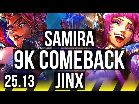 SAMIRA & Alistar vs JINX & Thresh (ADC) | 9k comeback, Quadra, 51k DMG | EUNE Master | 25.13