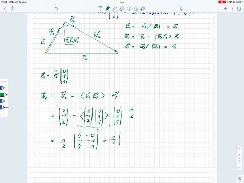 Mathematik Gram Schmidt Orthonormalisierungsverfahren