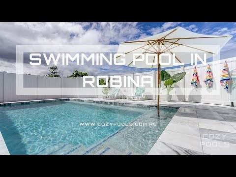 Contemporary Beach Style Robina Swimming Pool