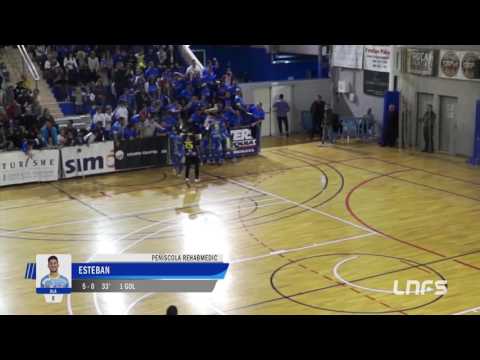 Gol Esteban (5-0) Peñíscola Rehab Medic - Catgas Energía. 1Div, J18
