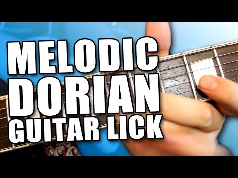 Legato Dorian Rock Lick for Guitar