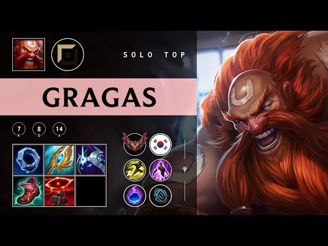 Gragas Top vs Cassiopeia - KR Grandmaster Patch 25.24