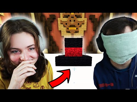 Minecraft Build Battle but I Can't See? | Hypixel Build Battle