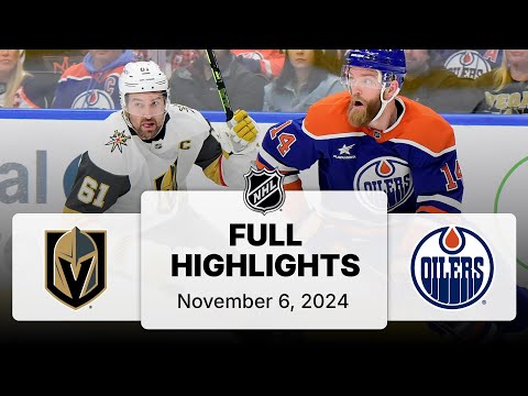 NHL Highlights | Golden Knights vs. Oilers | November 06, 2024
