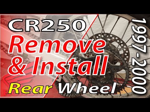 How to Remove & Install Your Rear Wheel - 97-01 Honda CR250 #honda #cr250 #fixyourdirtbike