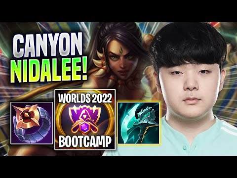 CANYON PERFECT GAME WITH NIDALEE! - DK Canyon Plays Nidalee JUNGLE vs Graves! | Bootcamp 2022