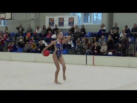 Arina Jevstafjeva ball final Latvijas Republikas čempionāts 08 12 2019